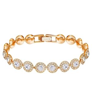 GORGEOUS AUTHENTIC ROSEGOLD SWAROVSKI UNA ANGELIC BRACELET ONLY
